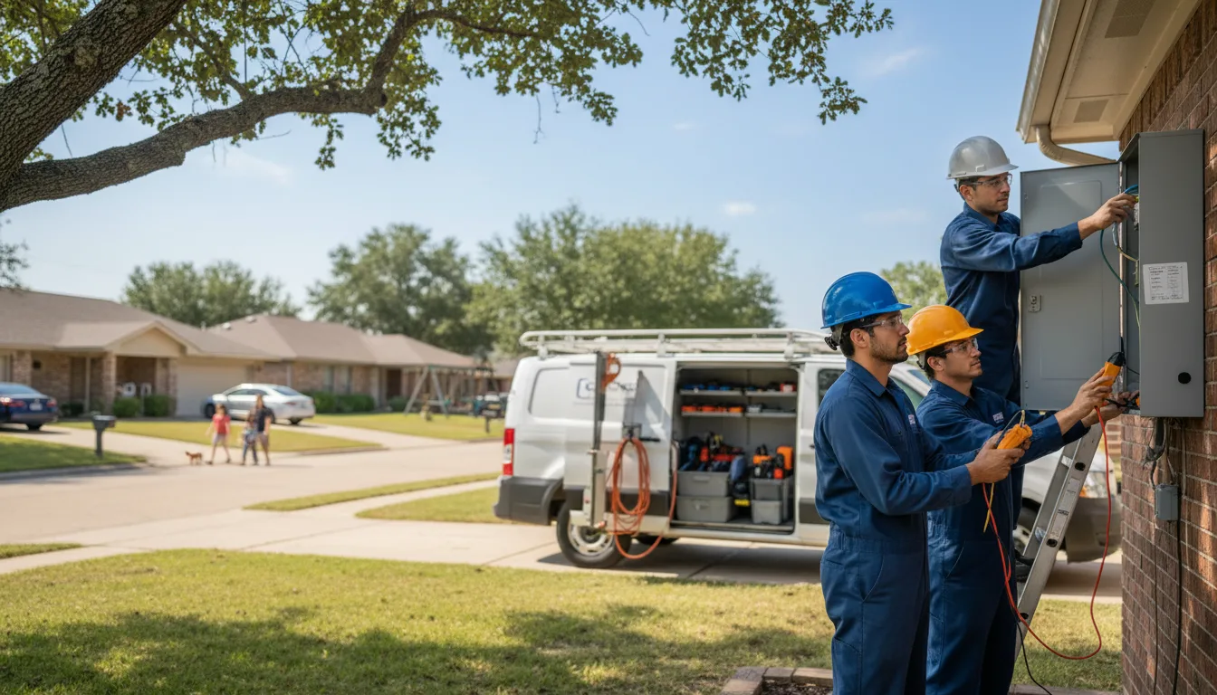 Certified electrician providing emergency electrical services in Foreston, MN